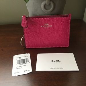 Authentic Coach Keychain Wallet